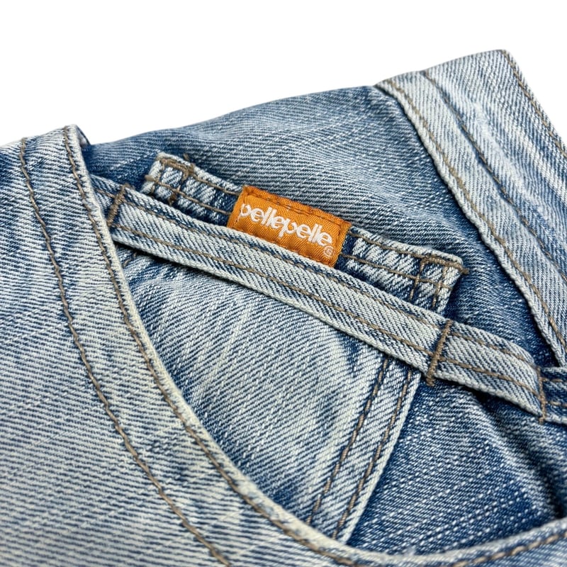 90-00s pelle pelle back embroidered design deni