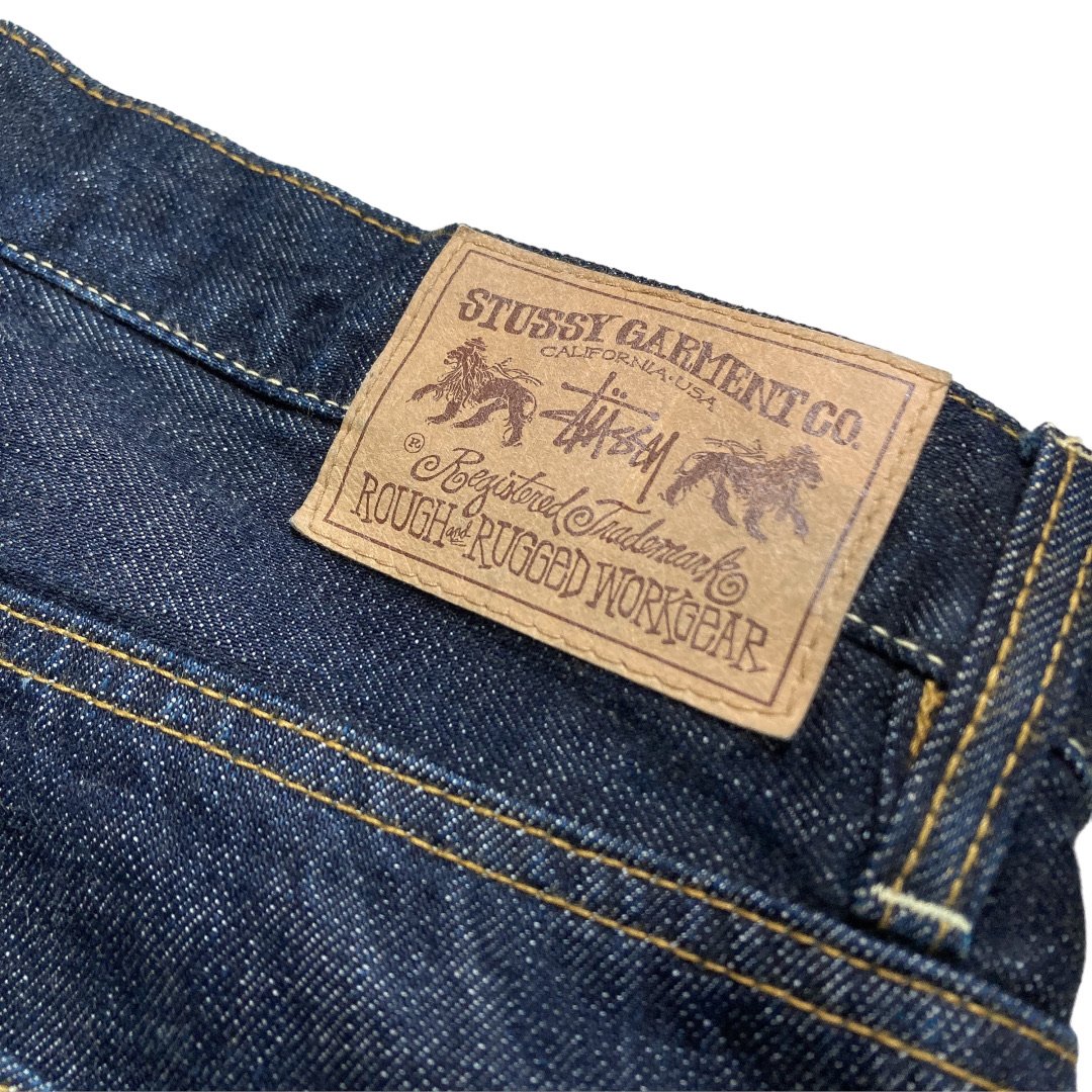 STUSSY ROUGH and RUGGED buck printed denim pant