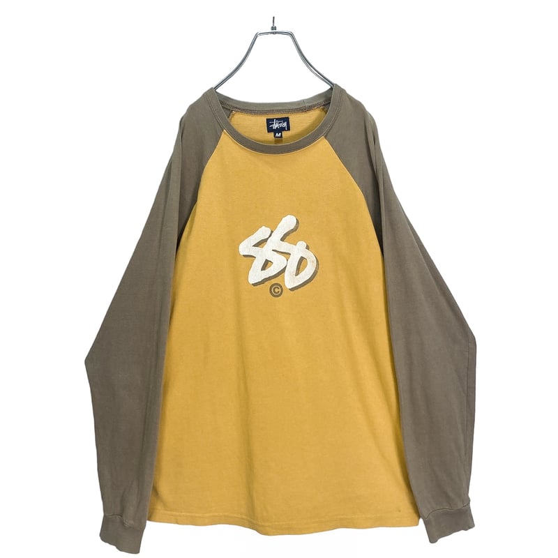 トップス 1990s old stussy logo raglan sleeve 1990s old stussy logo raglan sleeve
