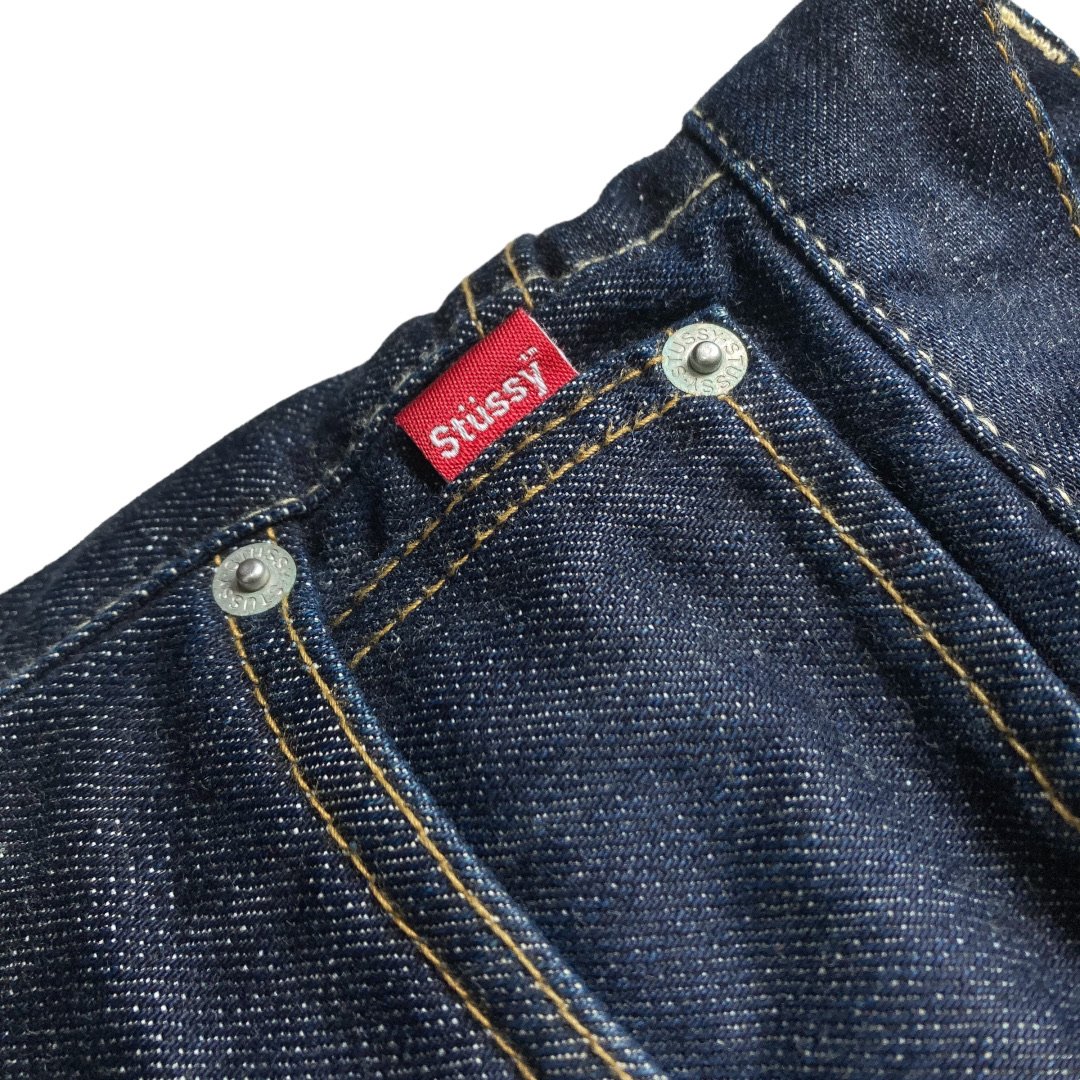 STUSSY ROUGH and RUGGED buck printed denim pant