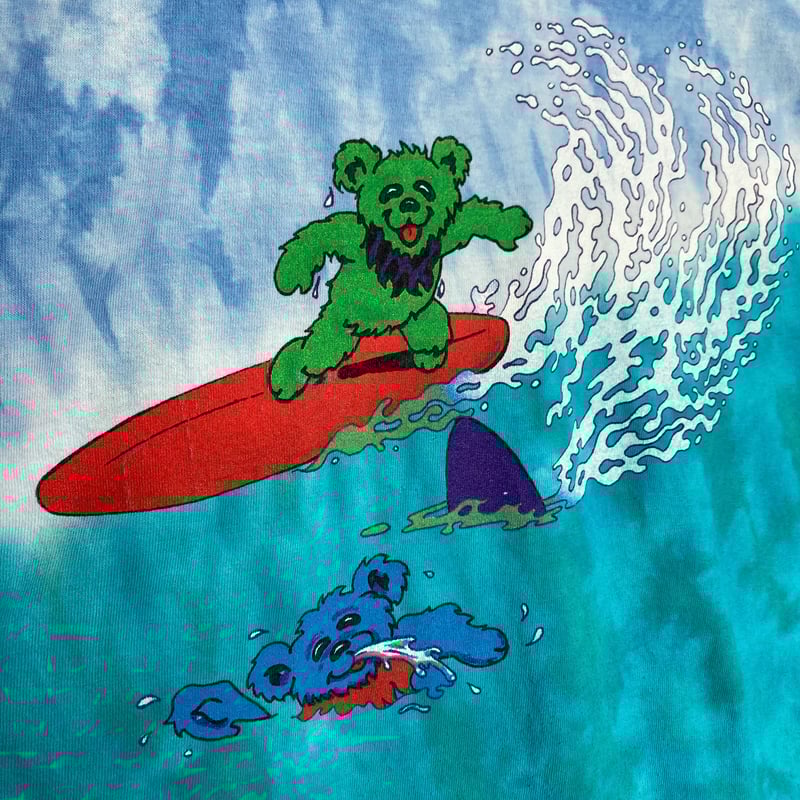 1998s Grateful Dead S/S Tie Dye Surf Bear Tee | 無無
