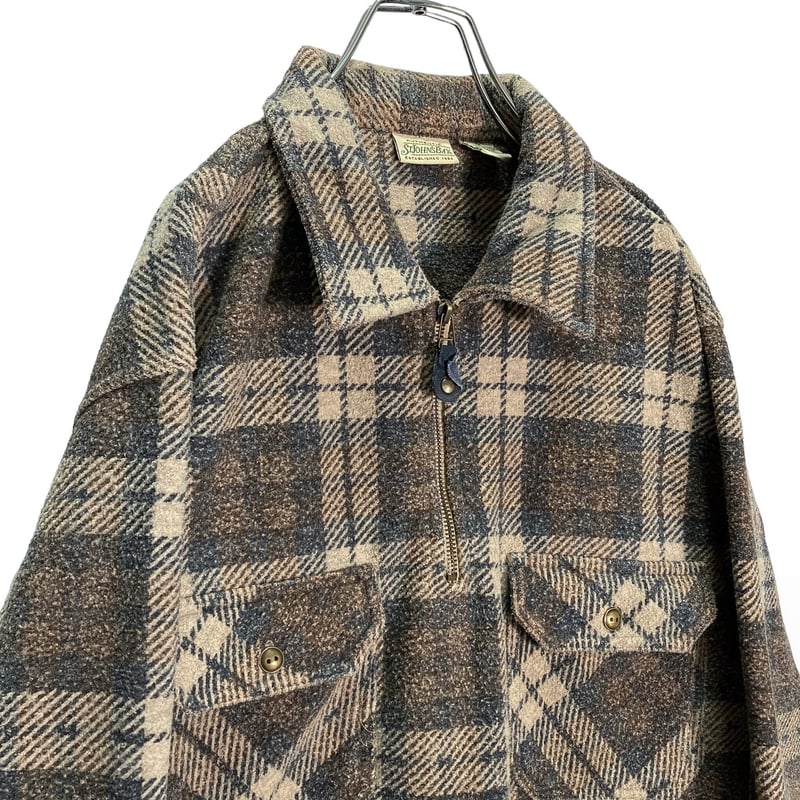 90s セントジョンズベイ ハーフジップ　コーデュロイシャツ　プルオーバー　L nina de coito 埼玉県 志木 通販 90S ヴィンテージ ST JOHN'S