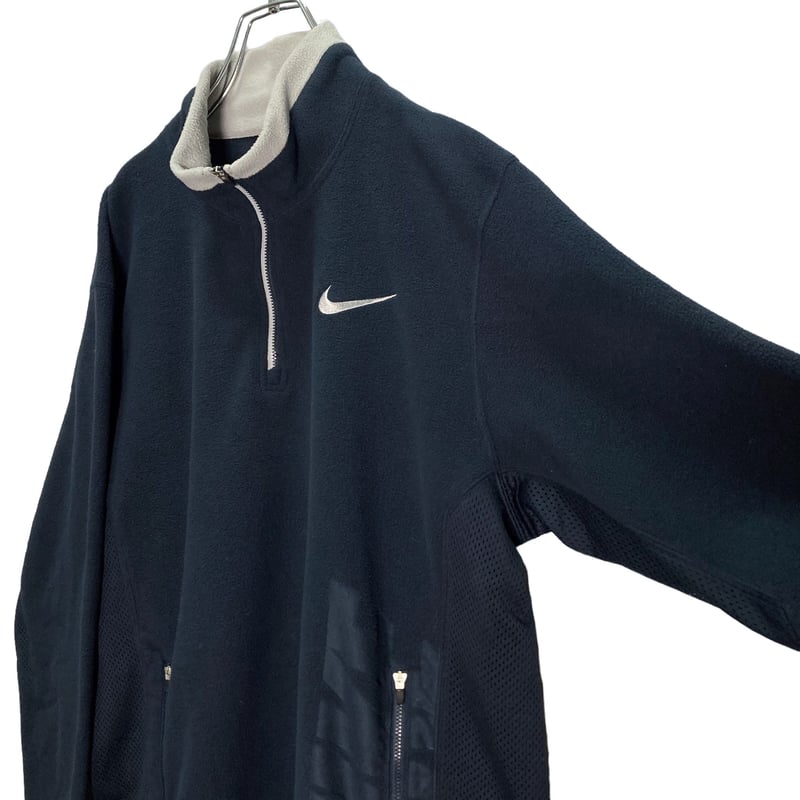 NIKE 00's half-zip logo design fleece pullover