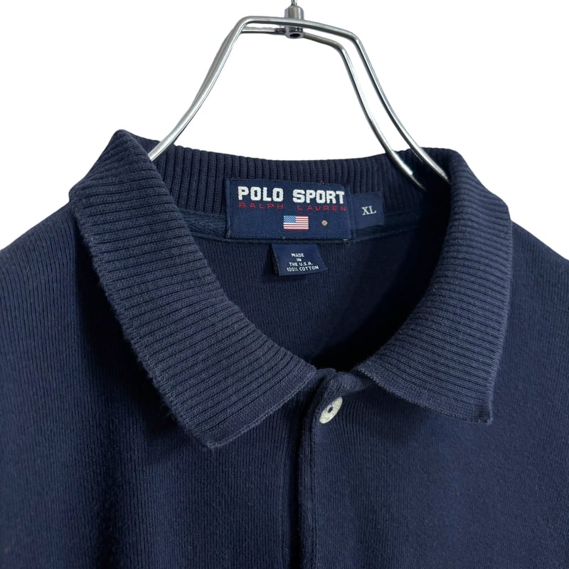 希少 90s POLO SPORT Ralph Lauren  L 青黒 長袖 楽天市場】90s □ ポロスポ—ツ ラルフローレン 4面 ナンバリング