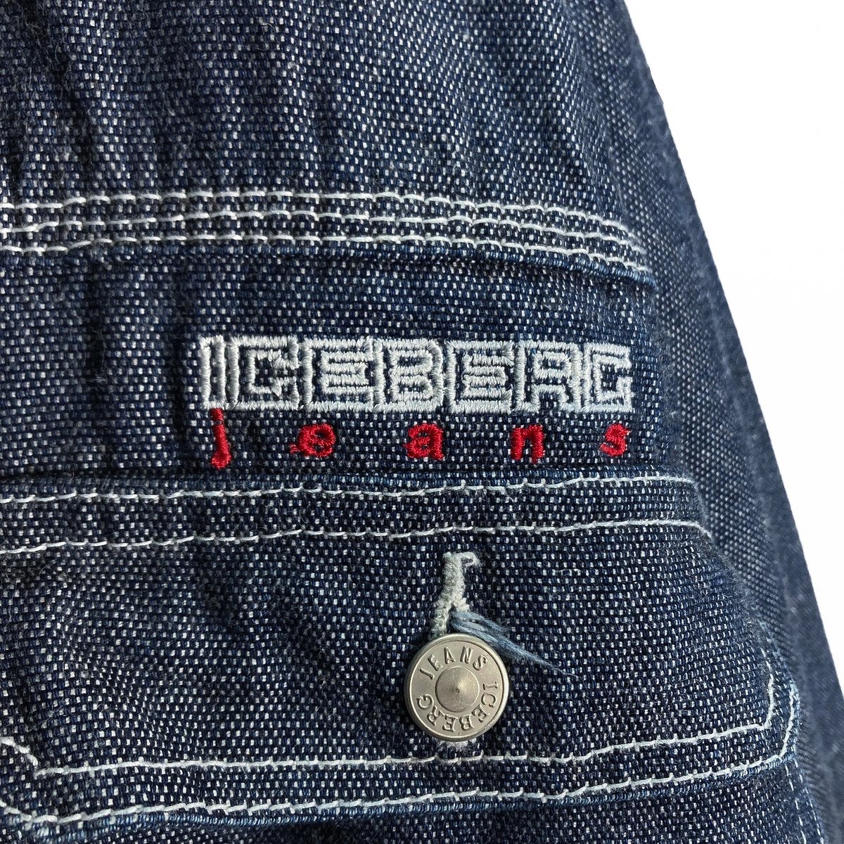 価格8万円程●ICEBERG JEANS デニムジャケット イタリア製 L相当 価格8万円程○ICEBERG JEANS デニムジャケット イタリア製 L相当