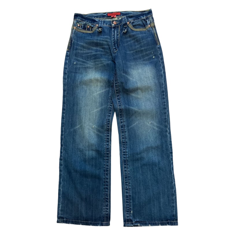 90-00s fuck jeans embroidered denim pants | 無無 90-00s fuck jeans embroidered denim pants | 無無