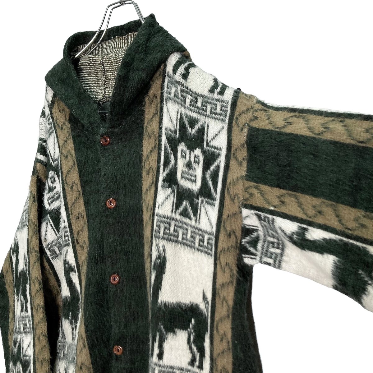 90s ARTESANIAS INCA bigsized Ecuador knit parka 90s ARTESANIAS INCA bigsized Ecuador knit parka