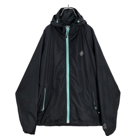 STUSSY zip-up design packable nylon jacket