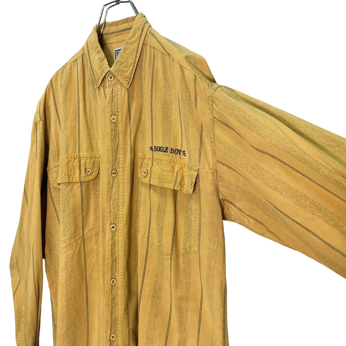 80-90s BUGLE BOY L/S cotton stripe shirt | 無無 80-90s BUGLE BOY L/S cotton stripe shirt | 無無