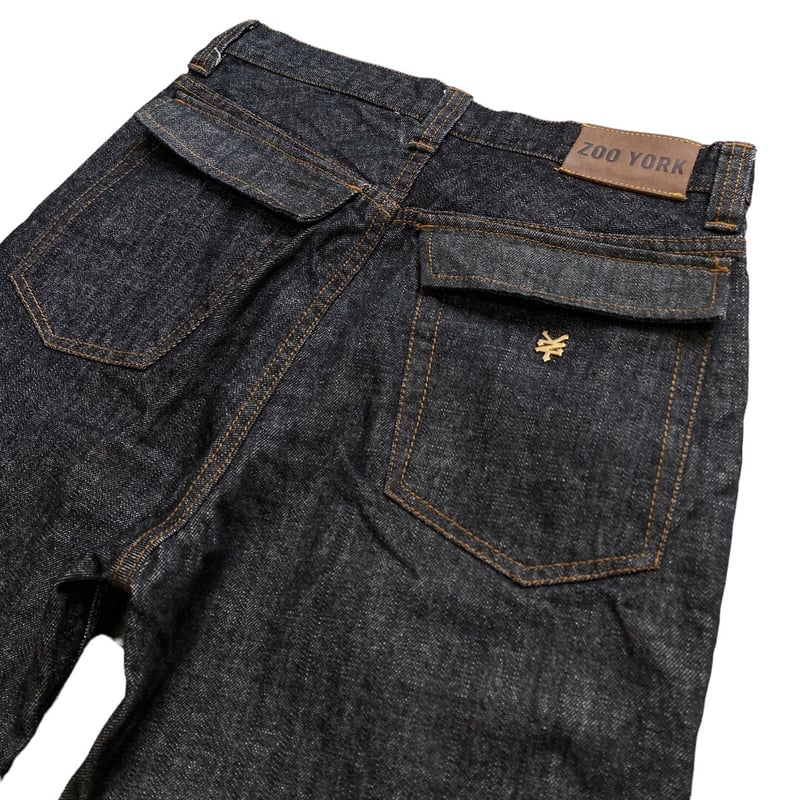 zoo york デニム ジーンズ 34インチ 00s Y2K 革タグ ZOO YORK 90-00s 