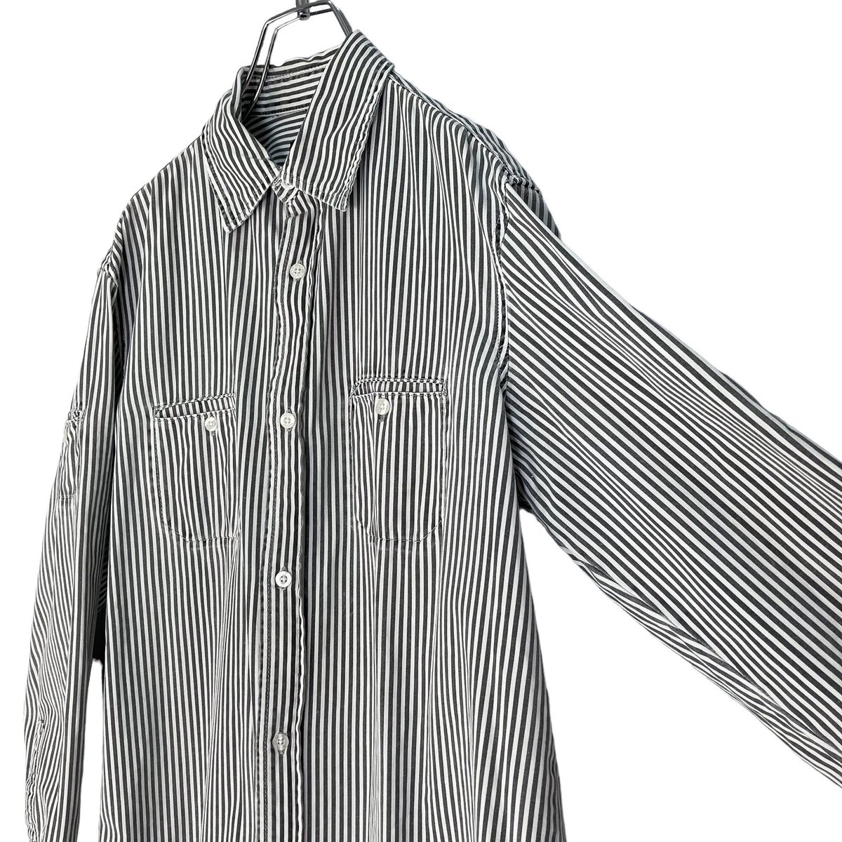 STUSSY WORKGEAR L/S stripe work shirt | 無無