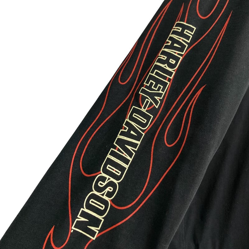 HARLEY-DAVIDSON 90s L/S embroidered T-SHIRT | 無無