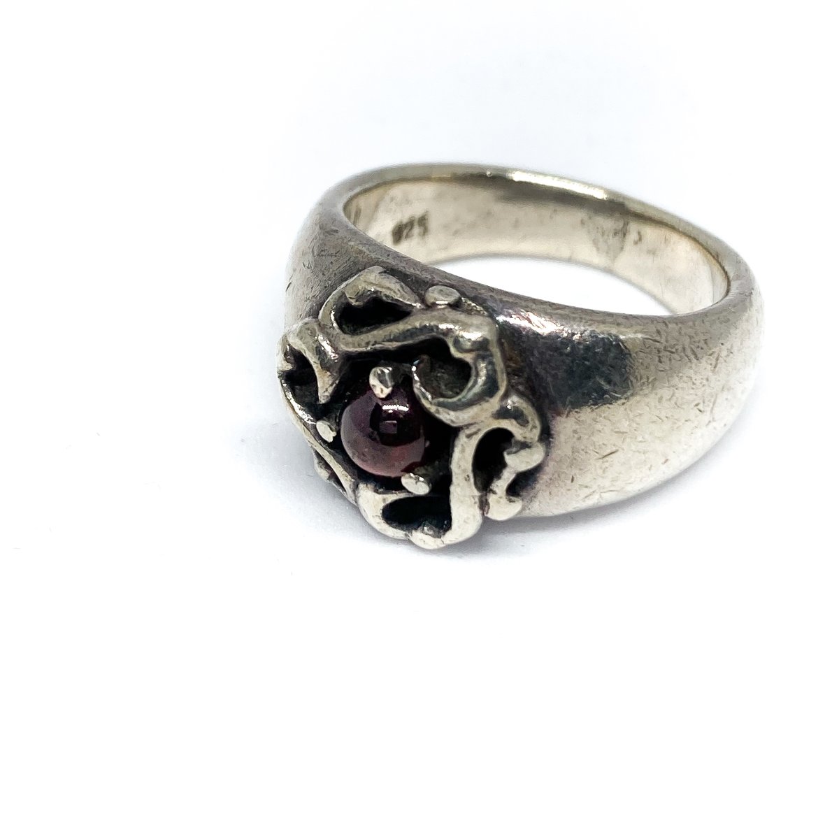 Vintage silver 925 flower design ring | 無無