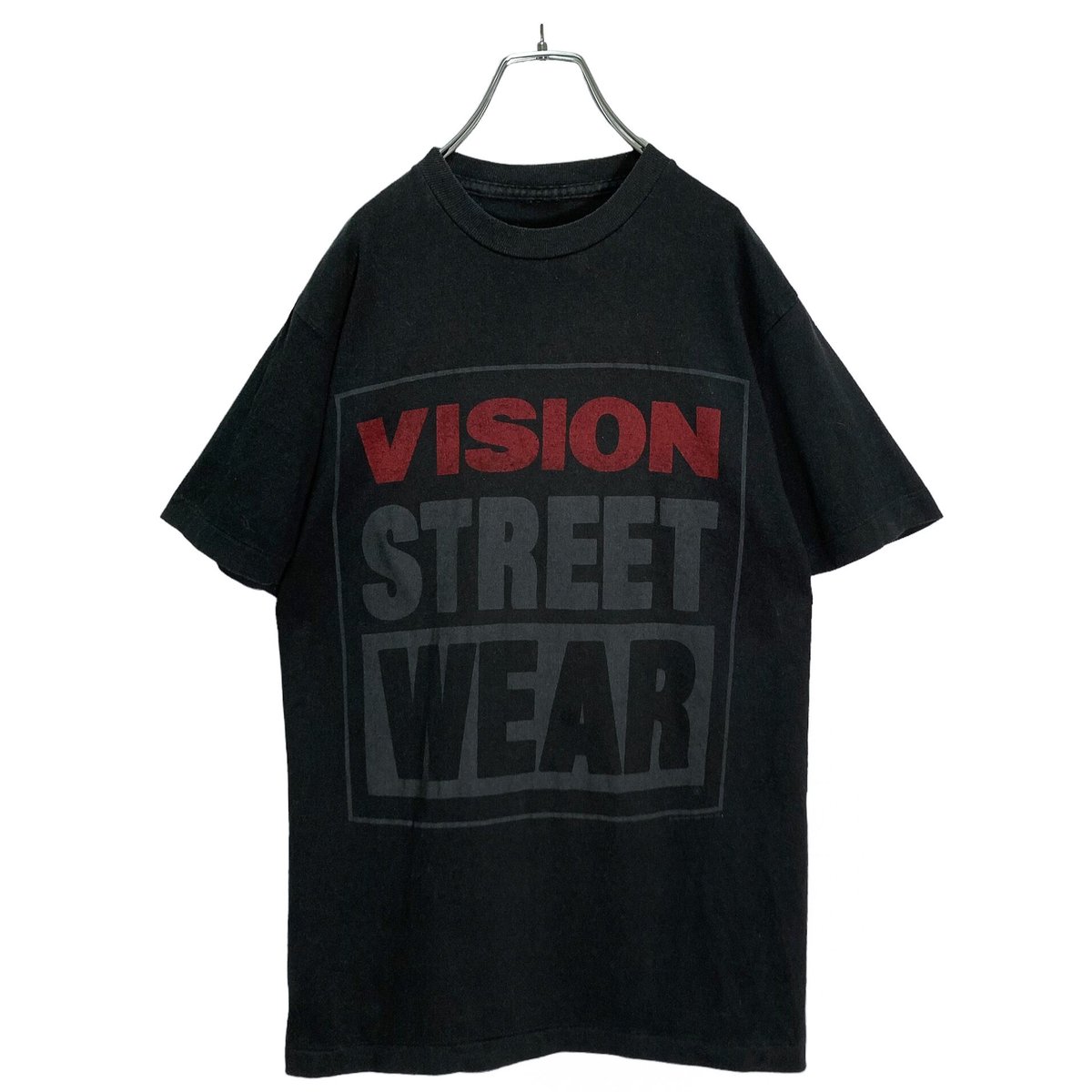 ヴィジョンストリートウェア　80s 90s Tシャツ VISION STREET 80s VISION STREET WEAR 初期ロゴTシャツ 白 表記 (L) | niche