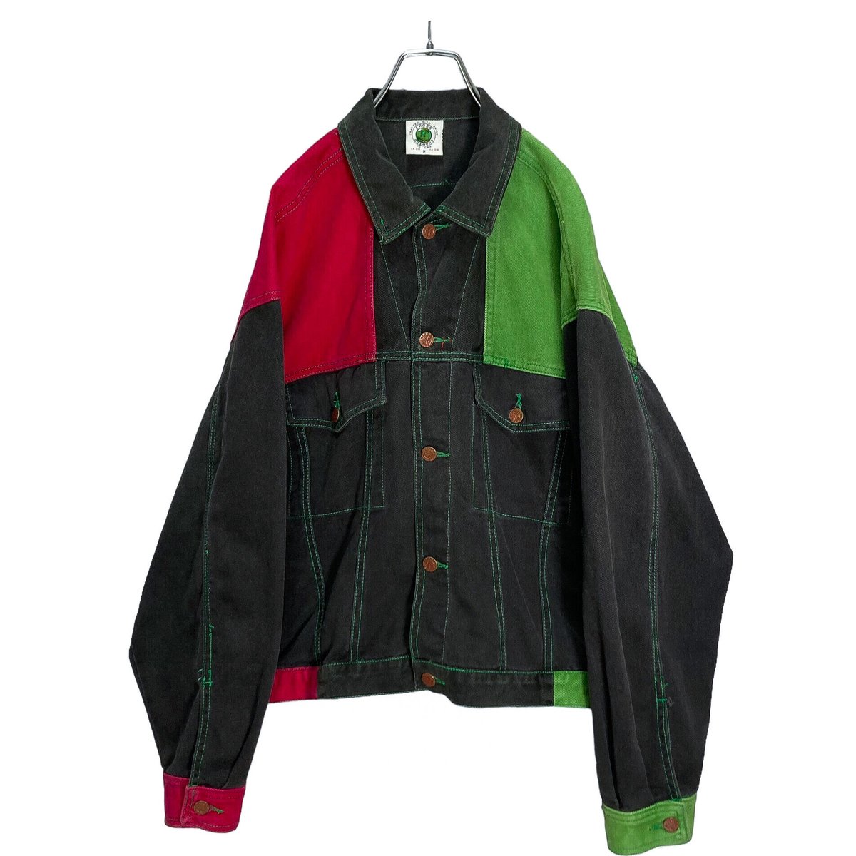 90s CROSS COLOURS multicolored denim jacket | 無無