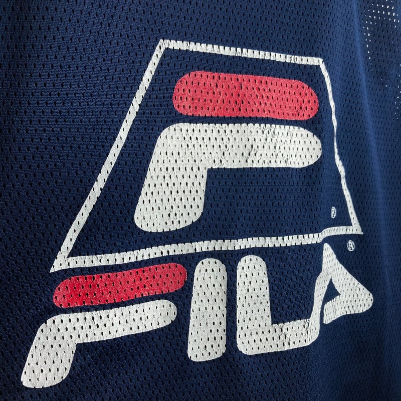 90s ロゴブリーフ 80-90s OLD FILA logo print mesh tank top | 無無