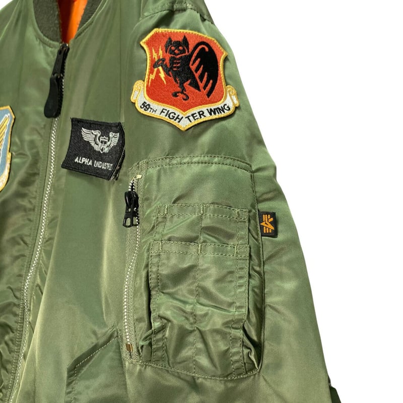 ALPHA Full patched MA-1 jacket | 無無 ALPHA Full patched MA-1 jacket | 無無