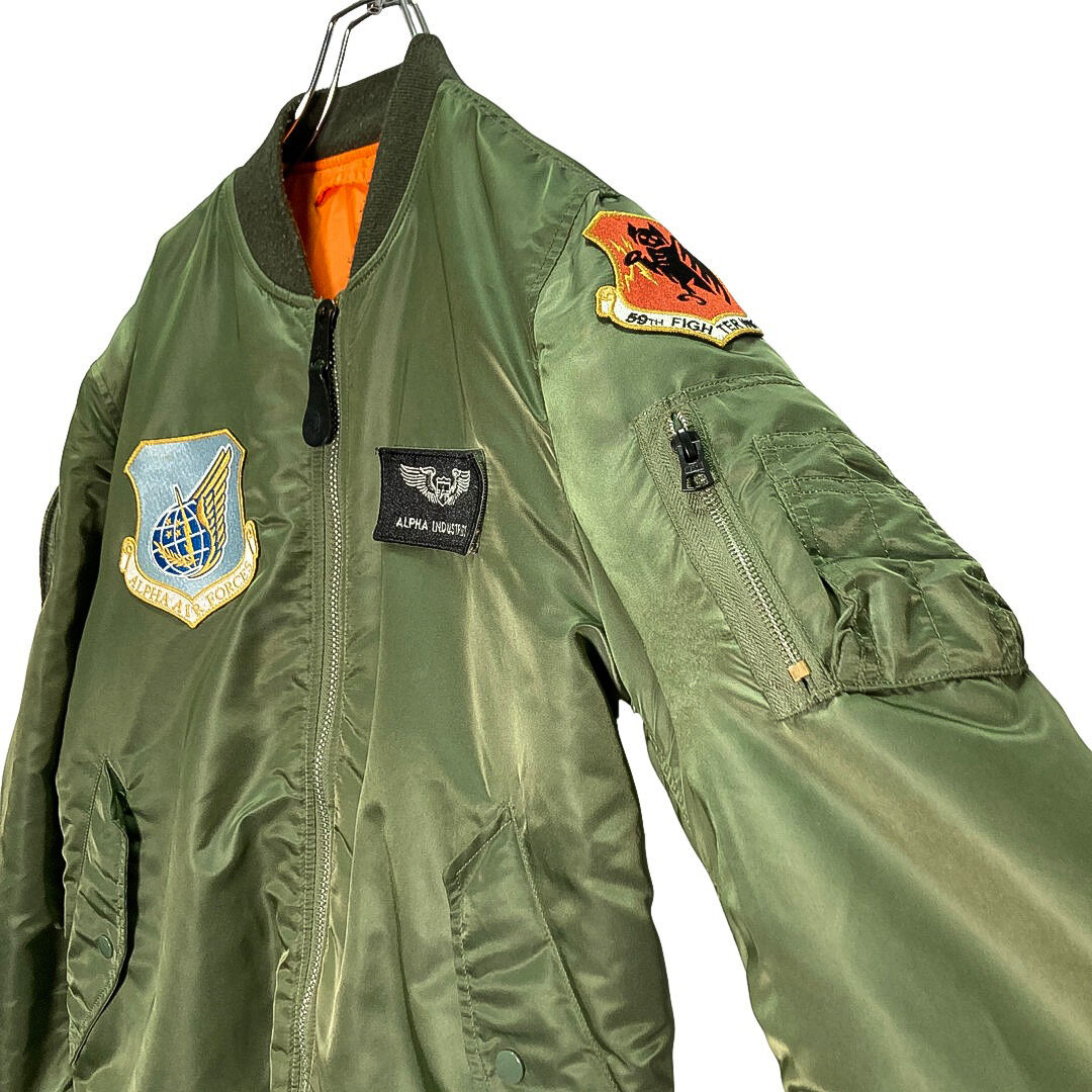 ALPHA Full patched MA-1 jacket | 無無 ALPHA Full patched MA-1 jacket | 無無