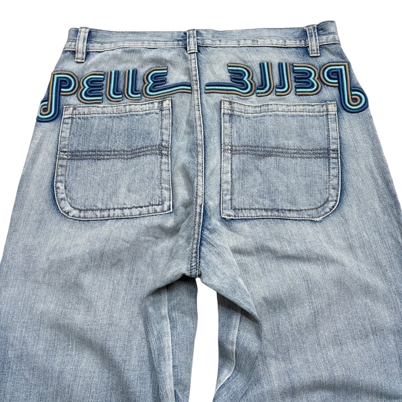 90-00s pelle pelle back embroidered design deni