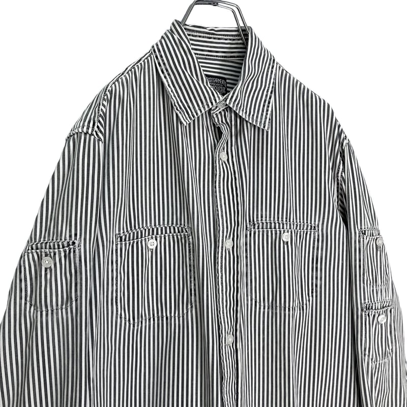 STUSSY WORKGEAR L/S stripe work shirt | 無無