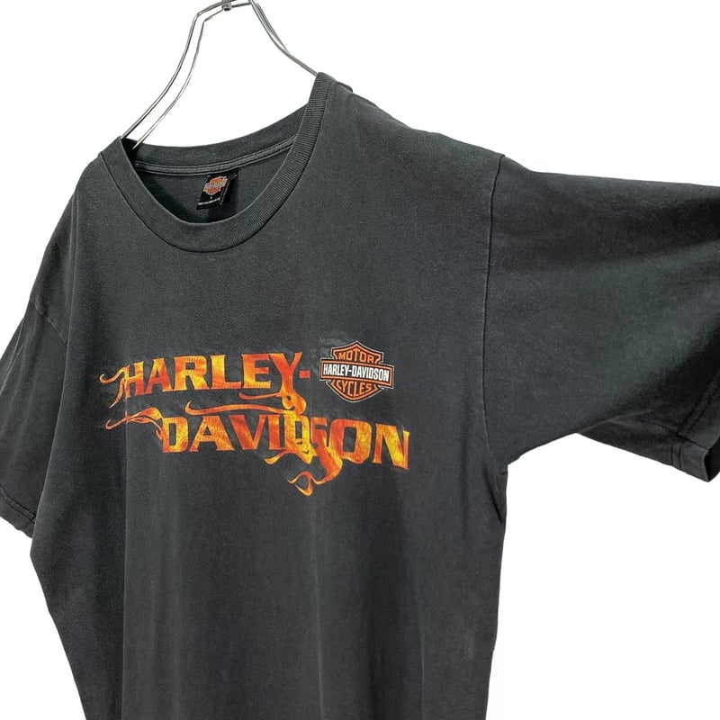 Harley Davidson ファイヤーエンブレム Tシャツ ハーレーダビッドソン HARLEY-DAVIDSON 2005年 ファイヤー フレイム