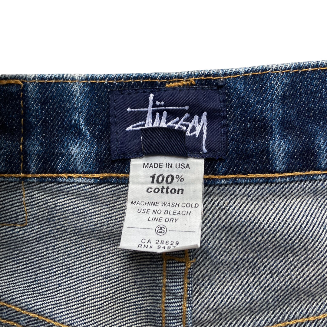 old stussy tapered denim pants 濃紺 Y2k 裏原 old stussy tapered denim pants 濃紺 Y2k 裏原