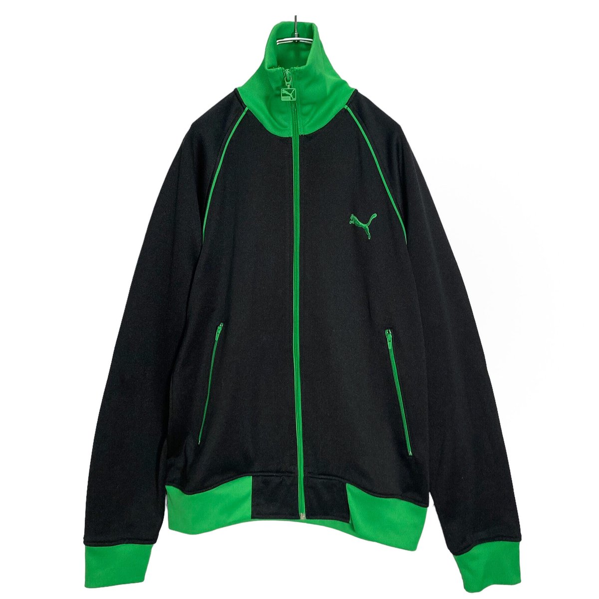 Puma フード付きレザージャケット ブラック 90s-00s Puma フード付きレザージャケット ブラック 90s-00s 楽天市場