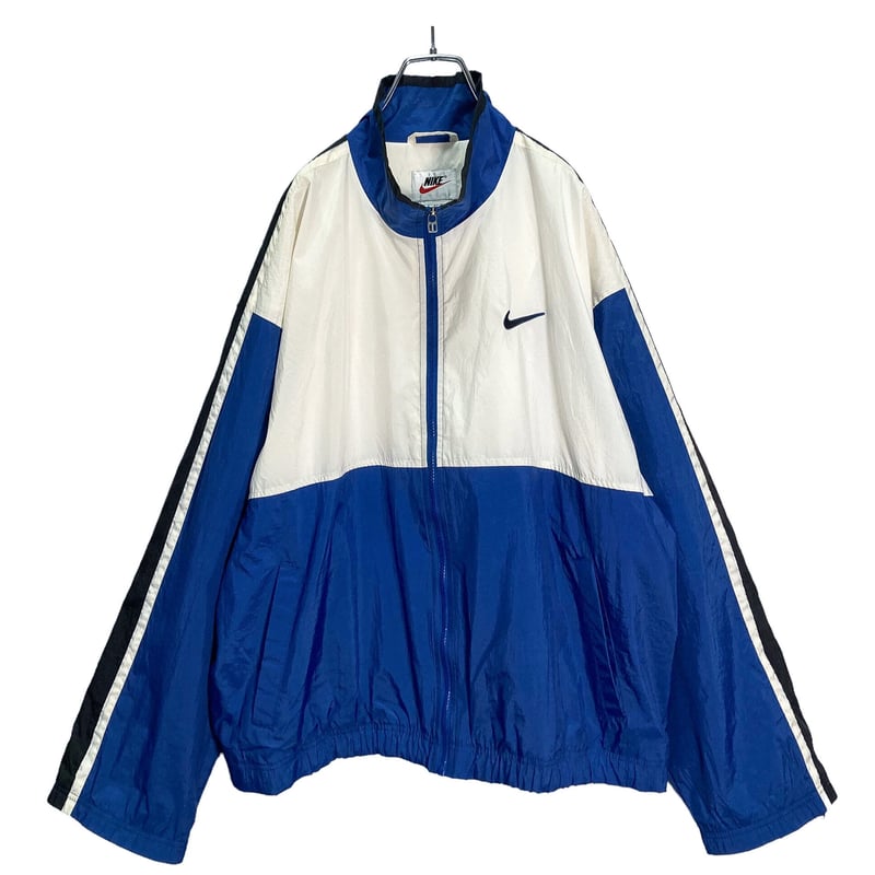 90-00s NIKE zip-up nylon design jacket | 無無