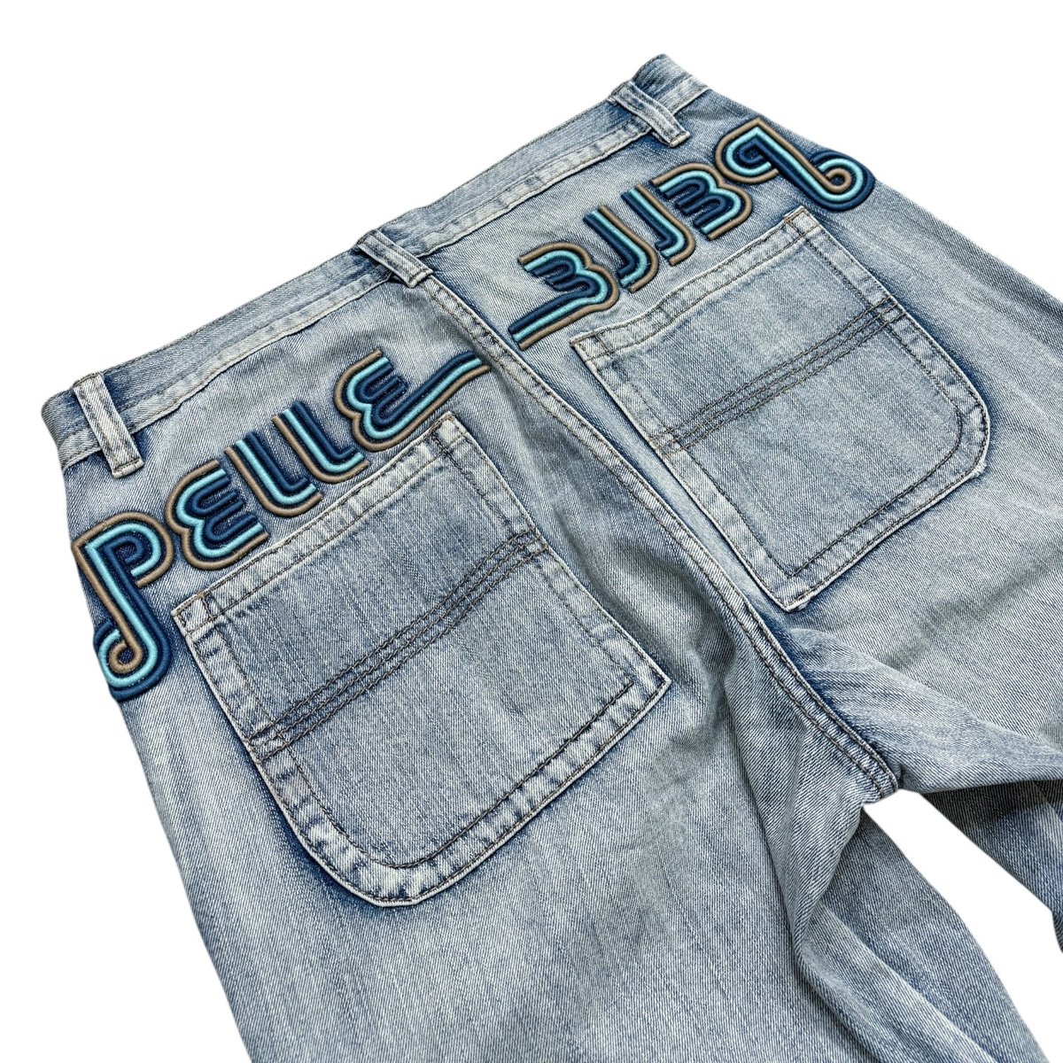 90-00s pelle pelle back embroidered design deni
