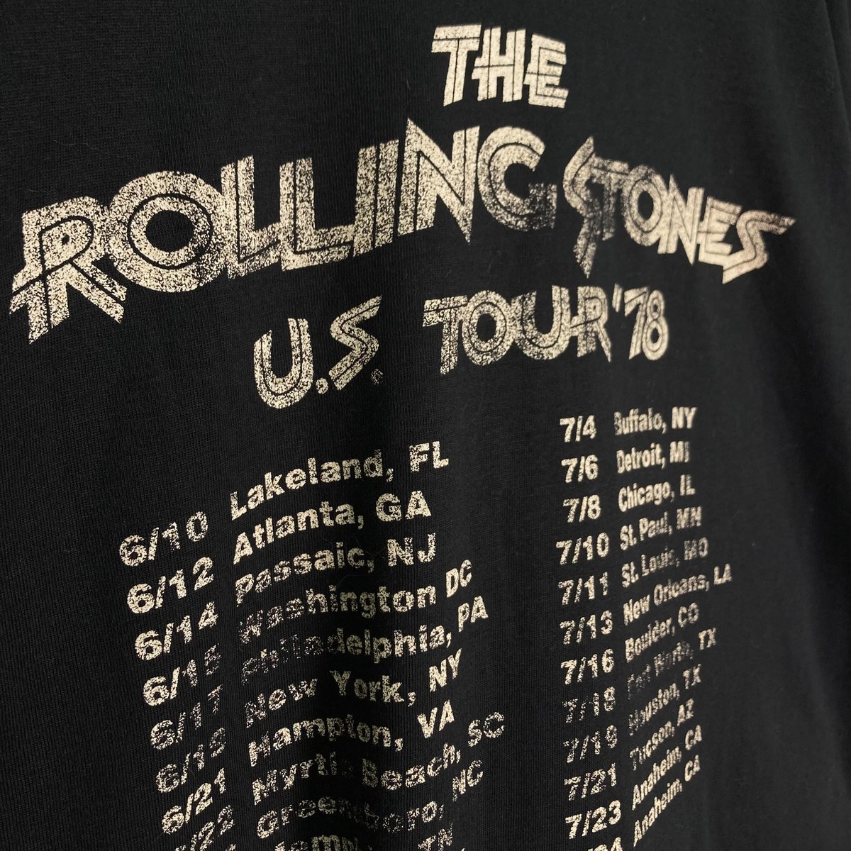 2006s The Rolling Stones/US TOUR'78 T-SHIRT | 無無