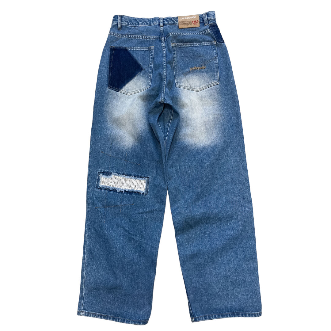 pellepelle 90-00s patchwork denim denim pants | 無無
