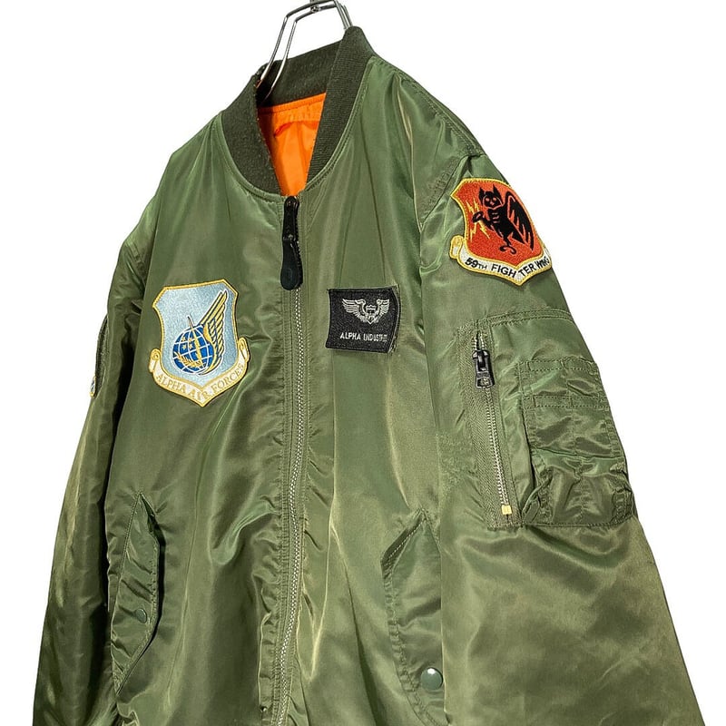 ALPHA Full patched MA-1 jacket | 無無 ALPHA Full patched MA-1 jacket | 無無