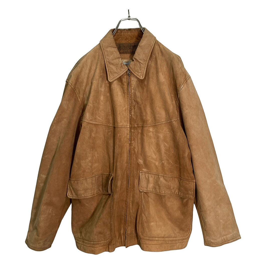 90s BASCO zip-up real leather jacket | 無無 90s BASCO zip-up real leather jacket | 無無