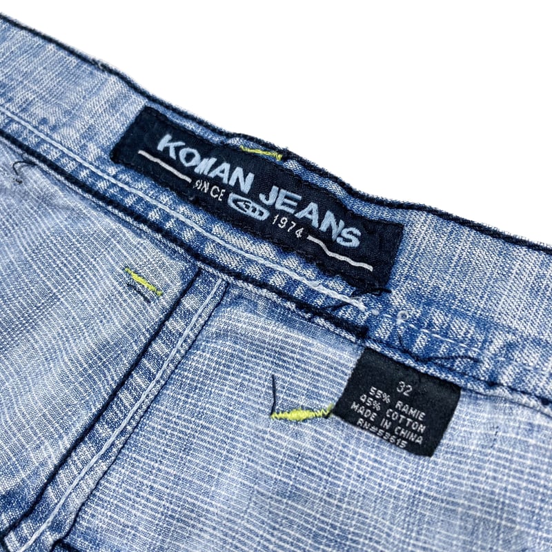 90-00s KOMAN JEANS buggy silhouette denim half