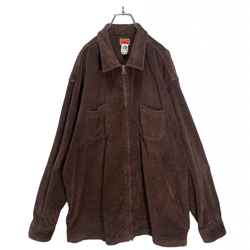 80-90s OLD DIESEL L/S zip-up corduroy jacket | 無無