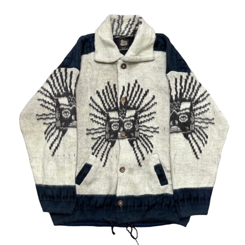 90s TEJIDOS ATAHUALPA Sun God Ecuador knit swea