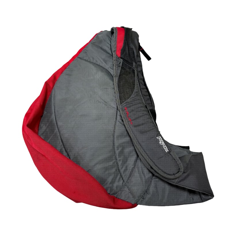 90-00s JANSPORT Black × Red design one shoulder