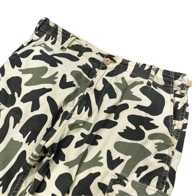 STUSSY 90-00s duck camo design cargo shorts | 無無