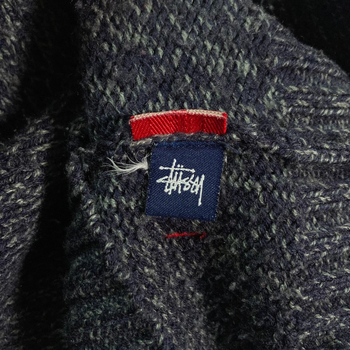 OLD STUSSY 90s zip-up drivers knit sweater | 無無 OLD STUSSY 90s zip-up drivers knit sweater | 無無
