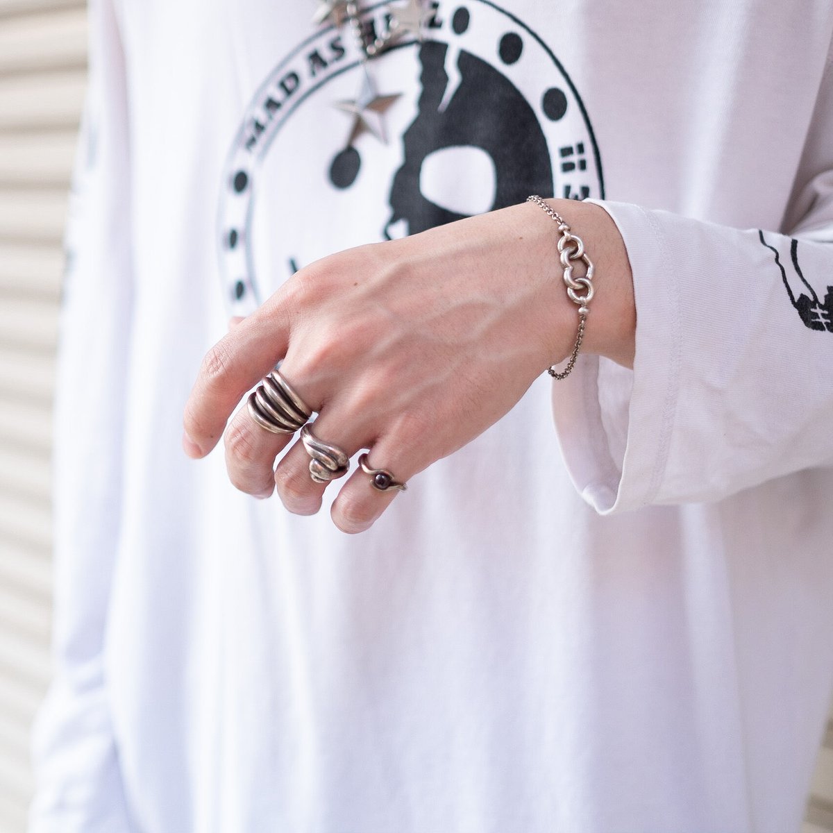 Vintage silver 925 spiral design ring | 無無