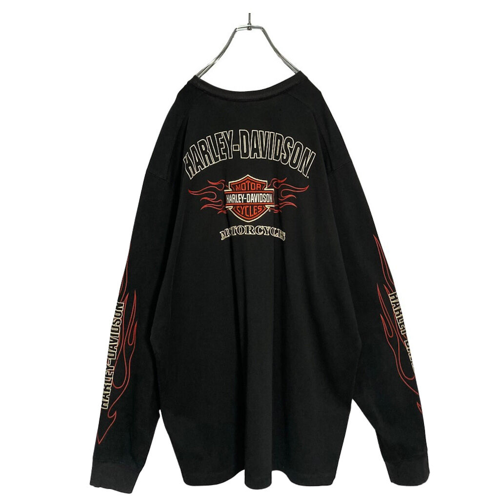 ⭐️未使用品 HARLEY−DAVIDSON S/S TEE Ｌサイズ☆ HARLEY-DAVIDSON S/S TEE 80S 「ブラック、L」｜SAFARI