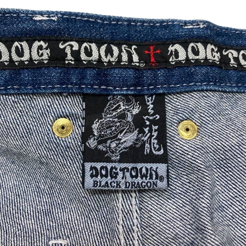 90-00s DOG TOWN design cargo denim buggy pants