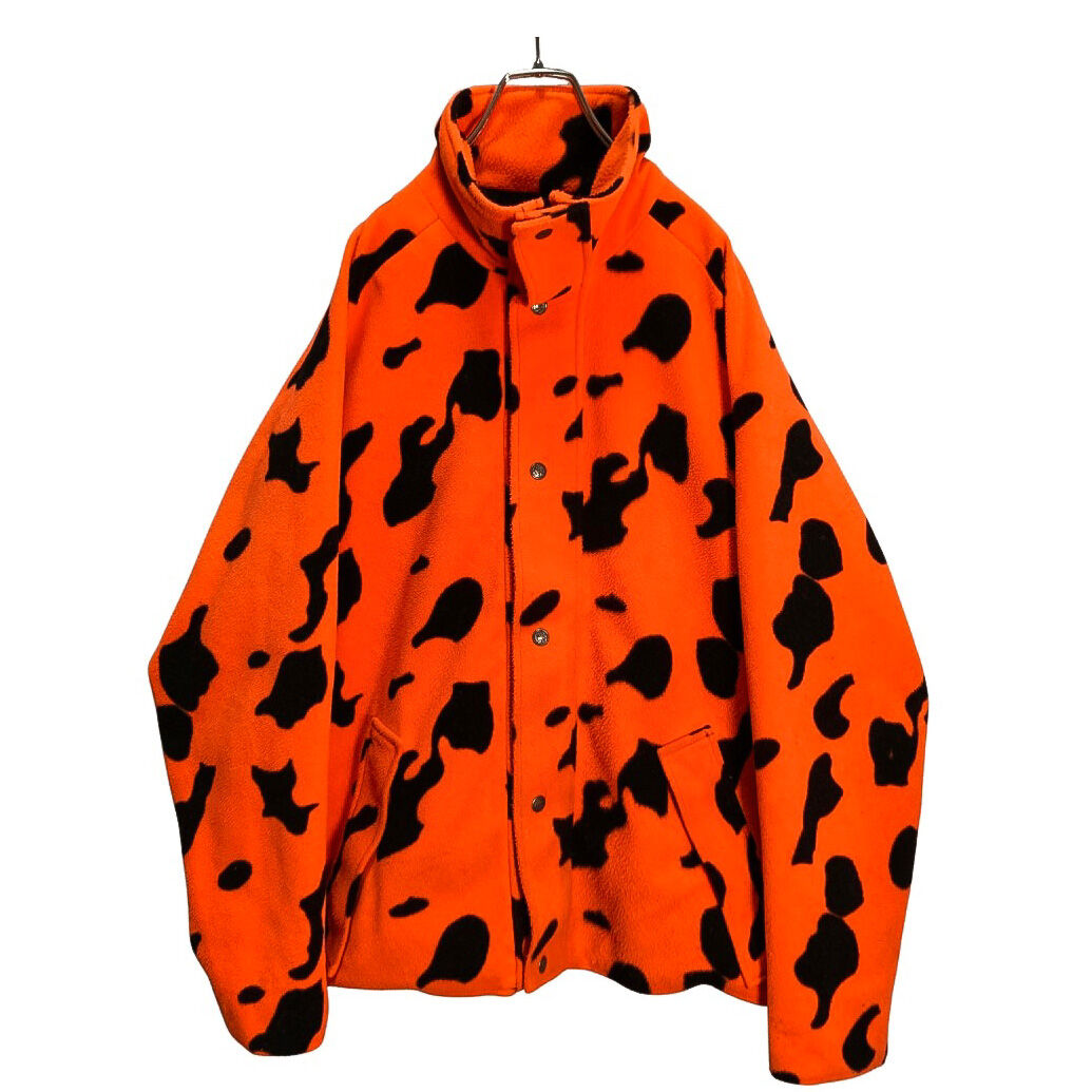 80s Cabela's Orange camo fleece jacket | 無無 80s Cabela's Orange camo fleece jacket | 無無