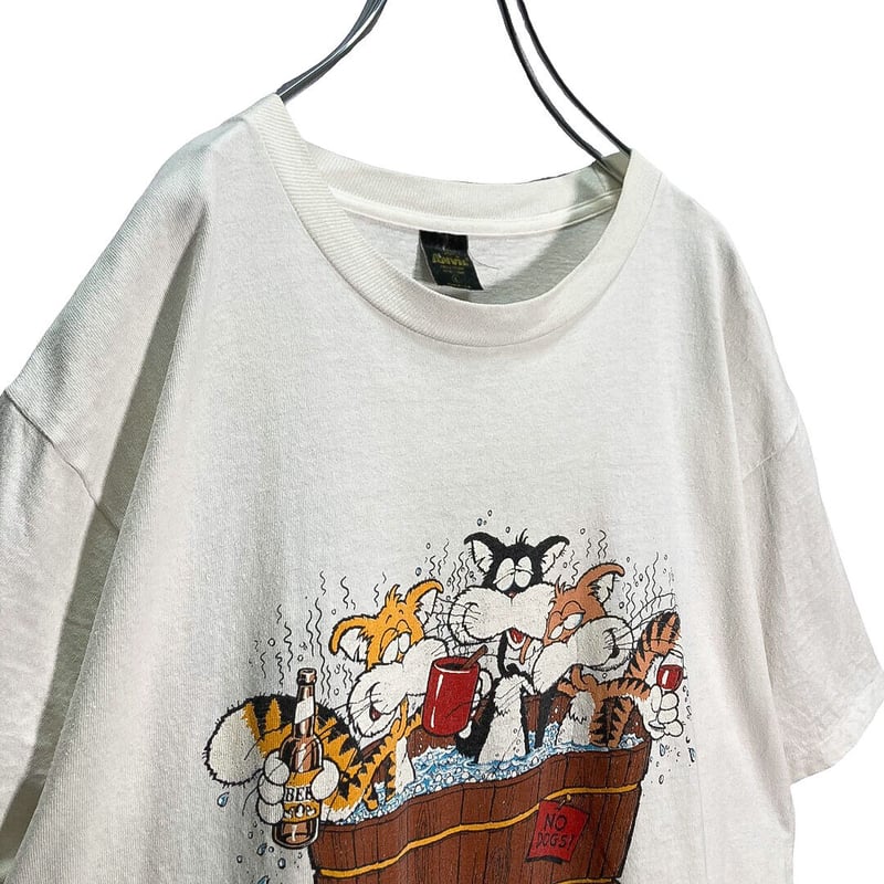 90s HOT TUBBIN'/NO DOGS! T-SHIRT | 無無