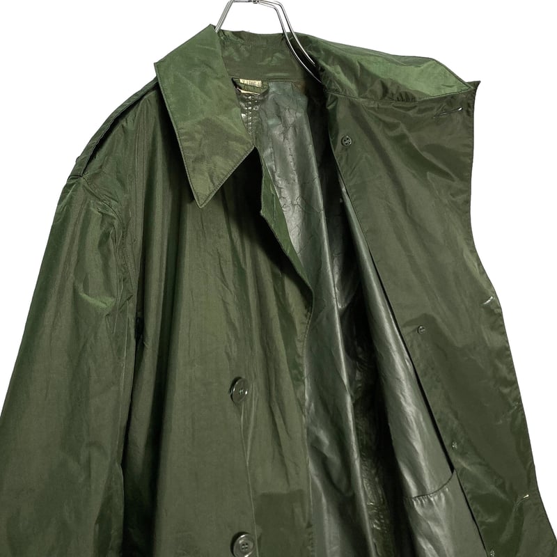 60s U.S.MC vintage rubber coated GRN raincoat | 無無