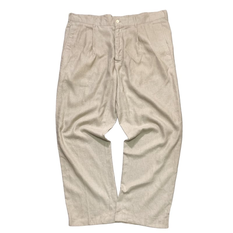 パンツ 90s STRUCTURE 2tuck linen pants パンツ 90s STRUCTURE 2tuck linen pants 90s Alan Flusser