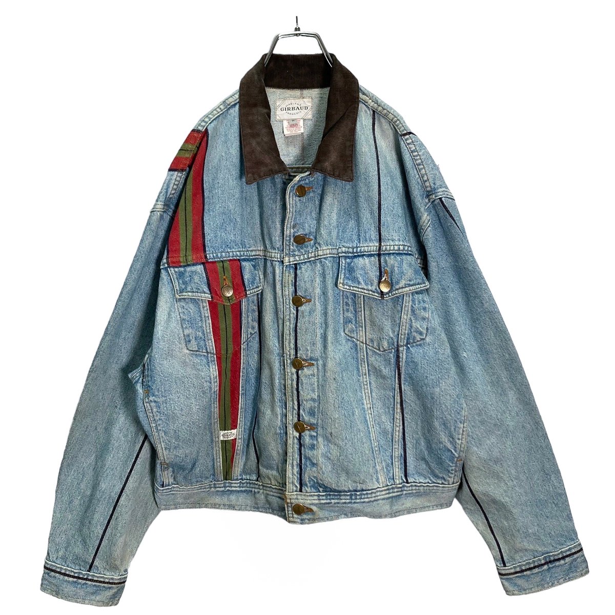 90s MARITHE + FRANCOIS GIRBAUD デニム ジャケット VINTAGE Marithe Francois Girbaud Jacket Mens XXL Blue Denim
