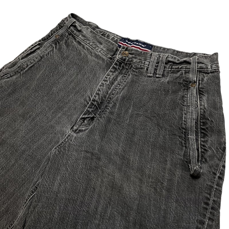 90-00s PHAT FARM black denim half pants | 無無