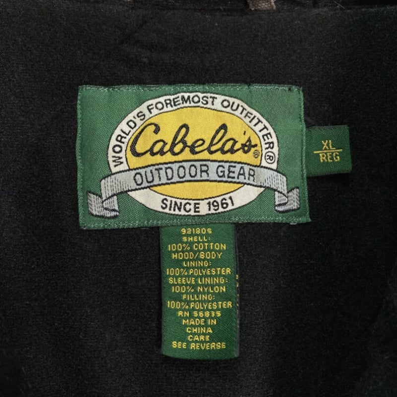 カベラス　cabela’s アクティブジャケット　ダックジャケット Cabela's カベラス ダック地 中綿 アクティブパーカー メンズL