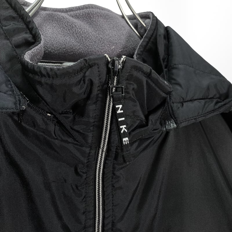 Nike 00 s zip up Hooded Fleece NYLON Jacket